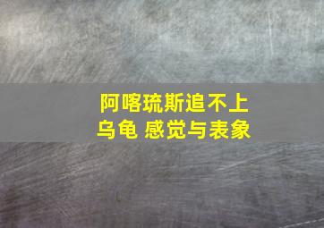 阿喀琉斯追不上乌龟 感觉与表象